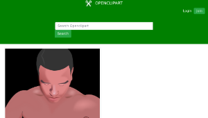 openclipart圖庫：Man Looking Down