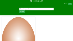 openclipart圖庫：Brown Easter Egg