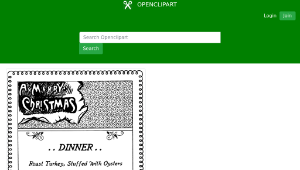openclipart圖庫：Holiday menu