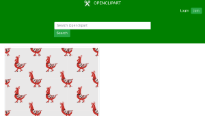 openclipart圖庫：Rooster-seamless pattern-資源代表圖