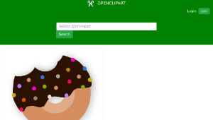 openclipart圖庫：Delicious Donut With Chocolate-資源代表圖