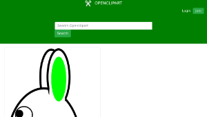 openclipart圖庫：Spring Bunny 4-資源代表圖