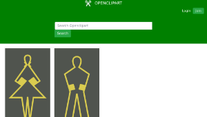 openclipart圖庫：Toilet pictogram vintage縮圖