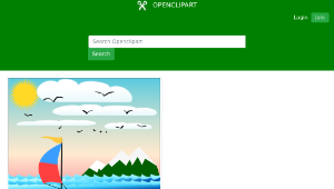 openclipart圖庫：Wallpaper sailboat縮圖