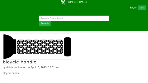 openclipart圖庫：bicycle handle縮圖