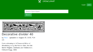 openclipart圖庫：Decorative divider 40-資源代表圖