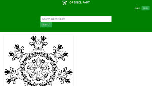 openclipart圖庫：Flourishing Floral Design 6-資源代表圖