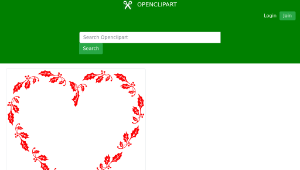 openclipart圖庫：Holly Heart縮圖