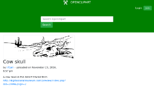 openclipart圖庫：Cow skull-資源代表圖
