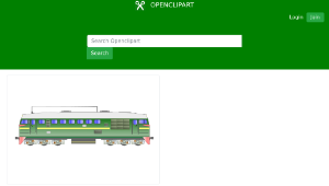openclipart圖庫：Disel locomotive-資源代表圖