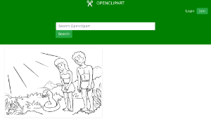 openclipart圖庫：Genesis 3:1-15 04縮圖