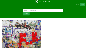 openclipart圖庫：Piece of the Berlin Wall at Mauerpark-資源代表圖