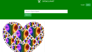 openclipart圖庫：Hearts In Heart Rejuvenated-資源代表圖