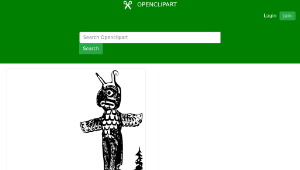 openclipart圖庫：Alaskan Totem Pole-資源代表圖