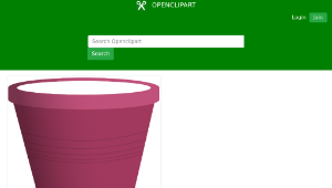 openclipart圖庫：Pink Plastic Bucket-資源代表圖