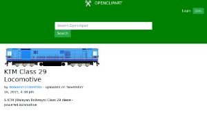 openclipart圖庫：KTM Class 29 Locomotive-資源代表圖