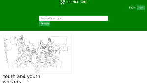 openclipart圖庫：Youth and youth workers-資源代表圖