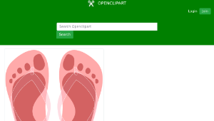 openclipart圖庫：Flipflops 09縮圖