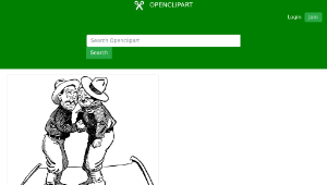 openclipart圖庫：Friendly Cowboys縮圖
