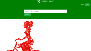 openclipart圖庫：Ruby Girl On Bike-資源代表圖