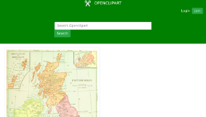 openclipart圖庫：British Isles map-資源代表圖