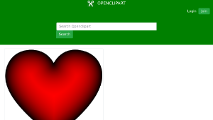 openclipart圖庫：Crimson Heart-資源代表圖