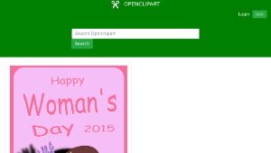 openclipart圖庫：Woman's day 2015縮圖