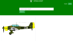 openclipart圖庫：JU-87-B Stuka-資源代表圖