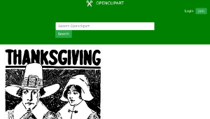 openclipart圖庫：Thanksgiving Pilgrims縮圖