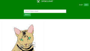 openclipart圖庫：Cat Pose Top-資源代表圖