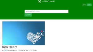 openclipart圖庫：Torn Heart縮圖