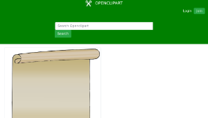 openclipart圖庫：Scroll-資源代表圖