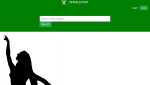 openclipart圖庫：Ballerina Silhouette 2-資源代表圖