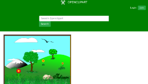 openclipart圖庫：Inkscape Landscape #2-資源代表圖