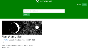 openclipart圖庫：Planet and Sun-資源代表圖