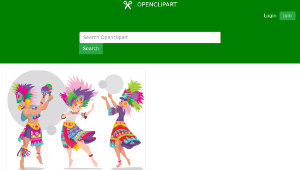 openclipart圖庫：Sinulog Dancers縮圖