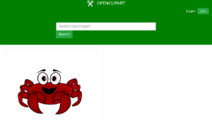 openclipart圖庫：Crab Cartoon-資源代表圖