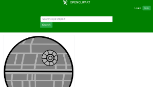 openclipart圖庫：Death Star Bold-資源代表圖