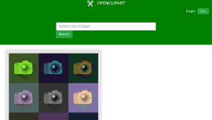 openclipart圖庫：SLR Digital Camera Icons Color Study-資源代表圖