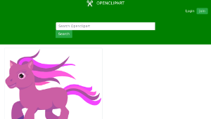 openclipart圖庫：Fantasy Pony縮圖