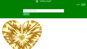 openclipart圖庫：Starburst Heart 10縮圖