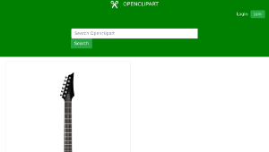 openclipart圖庫：Ibanez Electric Guitar-資源代表圖