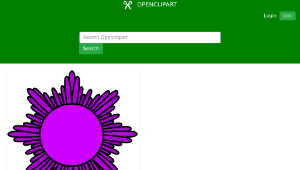 openclipart圖庫：prize ribbon purple縮圖