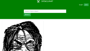 openclipart圖庫：Stitched Together Lips縮圖