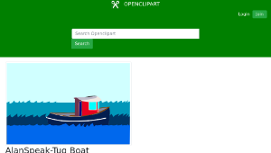 openclipart圖庫：AlanSpeak-Tug Boat-資源代表圖