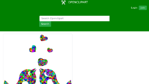 openclipart圖庫：Prismatic Low Poly Love Birds With Hearts-資源代表圖