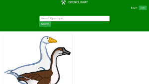 openclipart圖庫：geese - coloured-資源代表圖