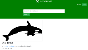 openclipart圖庫：the orca-資源代表圖