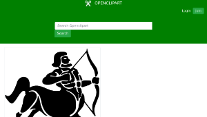 openclipart圖庫：Sagittarius drawing 4-資源代表圖