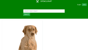 openclipart圖庫：golden retriever縮圖